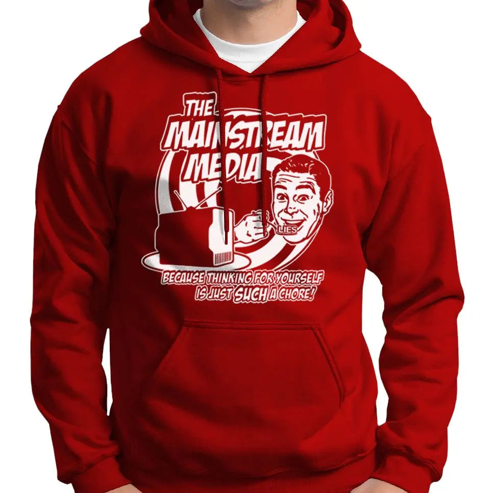 Anti Mainstream Media Satire Hoodie Wide Awake Clothing