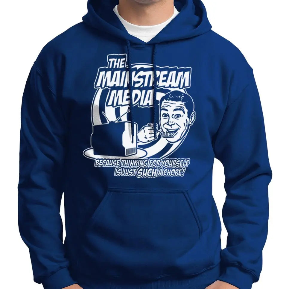 Anti Mainstream Media Satire Hoodie Wide Awake Clothing