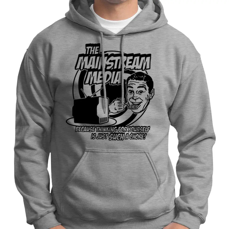 Anti Mainstream Media Satire Hoodie Wide Awake Clothing