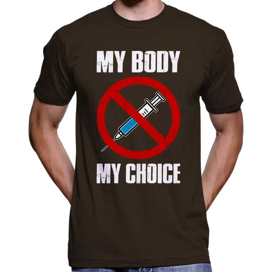 "My Body, My Choice" Anti Covid Vaccine T-Shirt Wide Awake Clothing