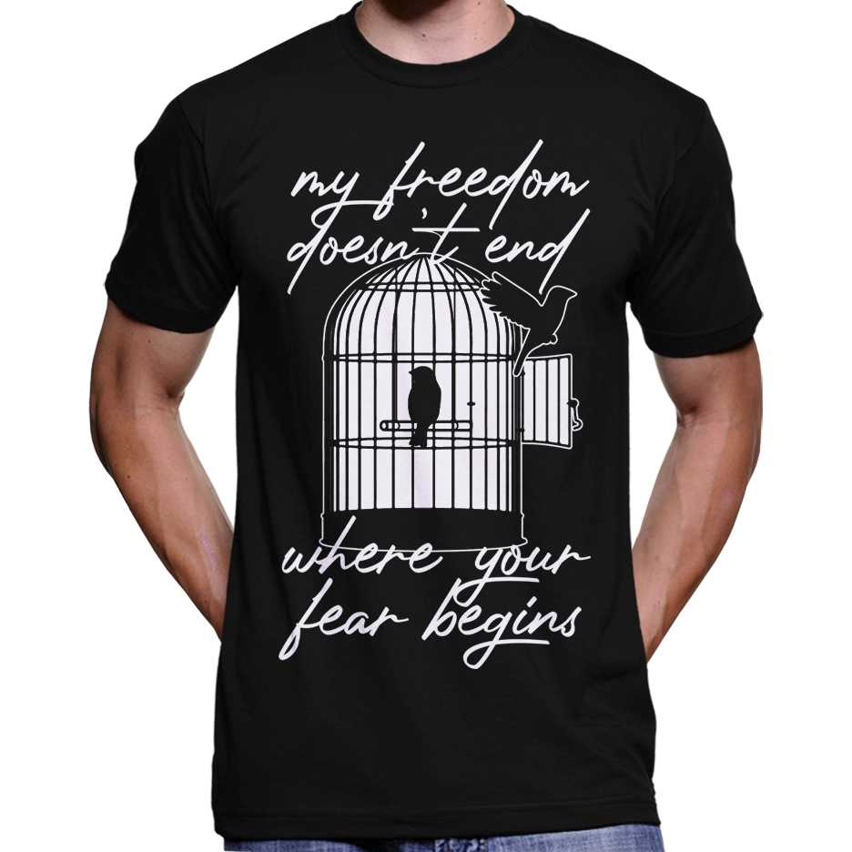 My Freedom Doesn't End... T-Shirt Wide Awake Clothing