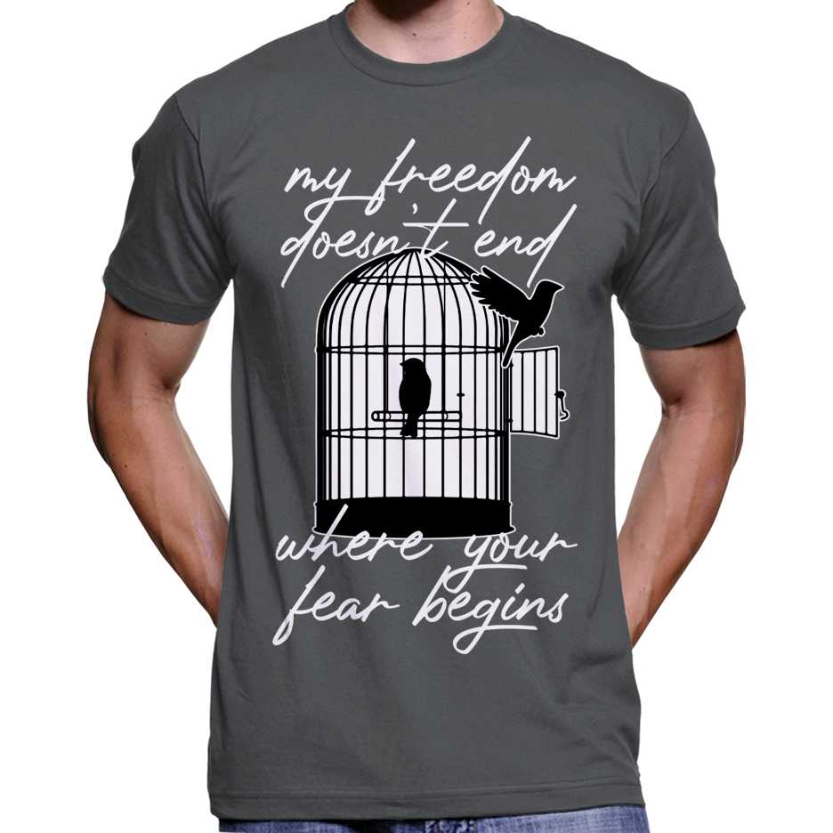My Freedom Doesn't End... T-Shirt Wide Awake Clothing