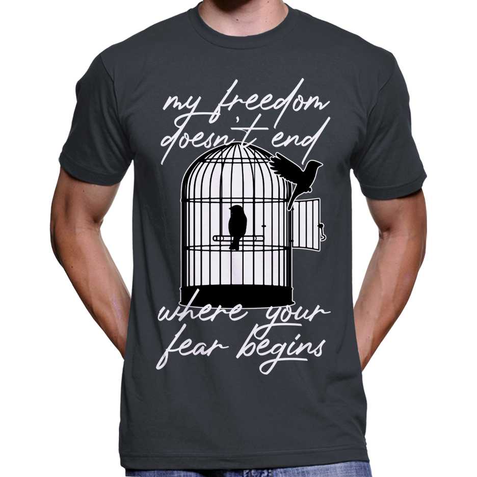 My Freedom Doesn't End... T-Shirt Wide Awake Clothing