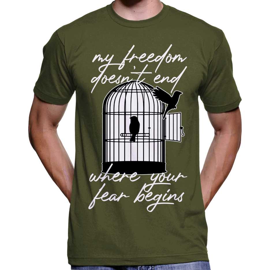 My Freedom Doesn't End... T-Shirt Wide Awake Clothing