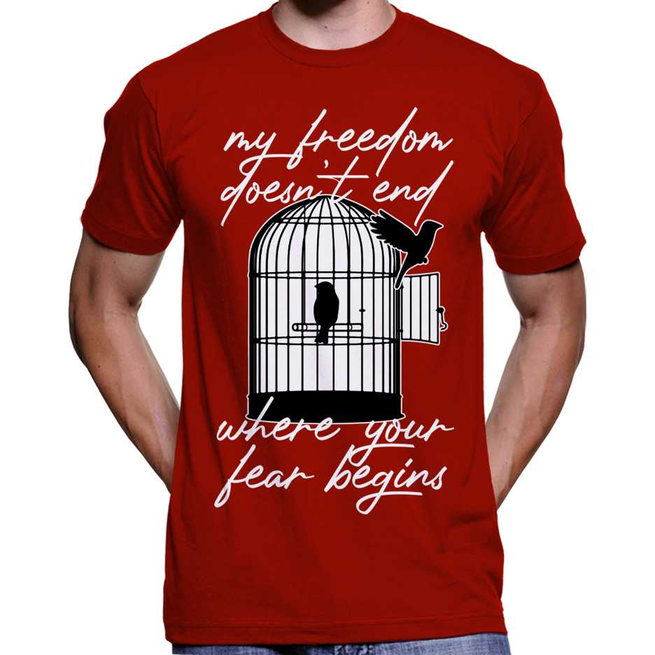 My Freedom Doesn't End... T-Shirt Wide Awake Clothing