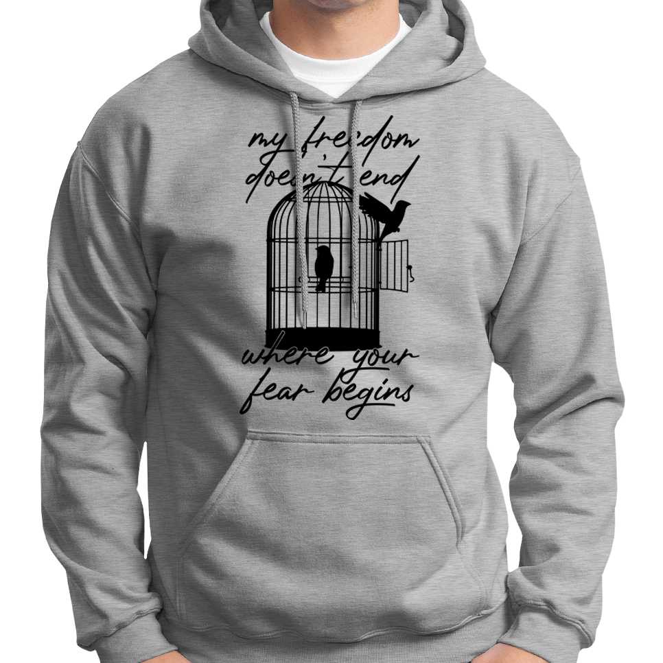 My Freedom Doesn't End... Hoodie Wide Awake Clothing