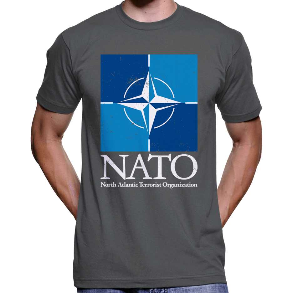 NATO "North Atlantic Terrorist Organization" T-Shirt Wide Awake Clothing