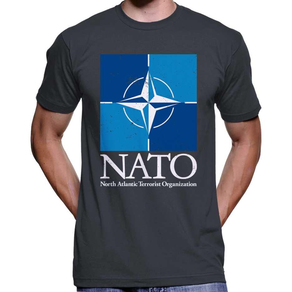 NATO "North Atlantic Terrorist Organization" T-Shirt Wide Awake Clothing