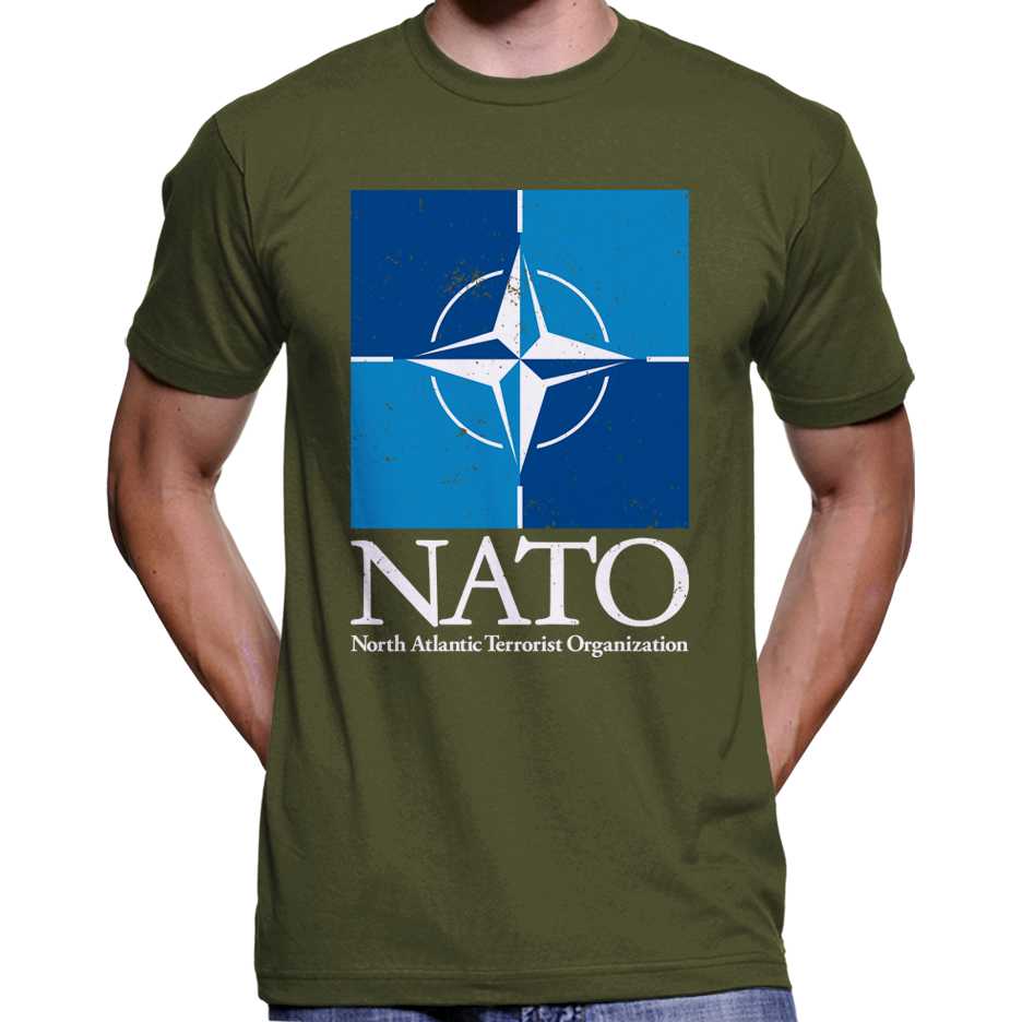 NATO "North Atlantic Terrorist Organization" T-Shirt Wide Awake Clothing
