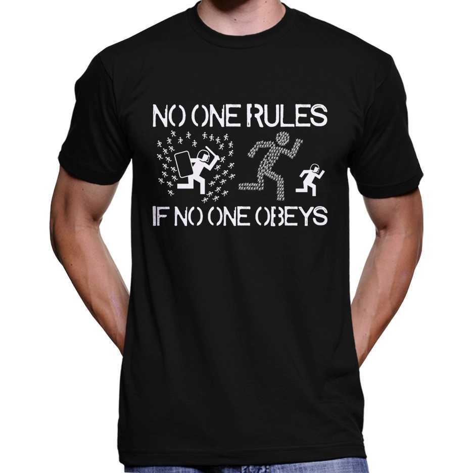 No One Rules If No One Obeys T-Shirt Wide Awake Clothing