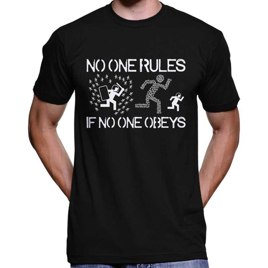 No One Rules If No One Obeys T-Shirt Wide Awake Clothing