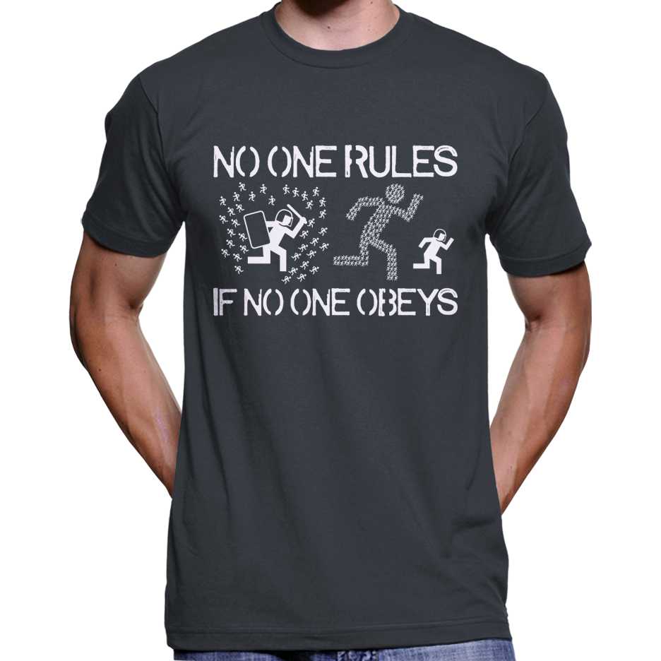 No One Rules If No One Obeys T-Shirt Wide Awake Clothing