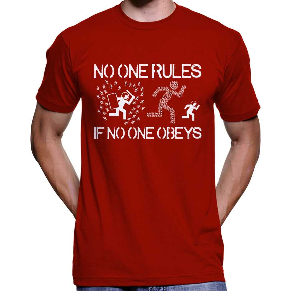 No One Rules If No One Obeys T-Shirt Wide Awake Clothing