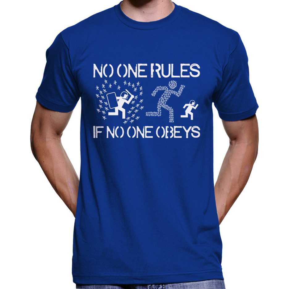 No One Rules If No One Obeys T-Shirt Wide Awake Clothing