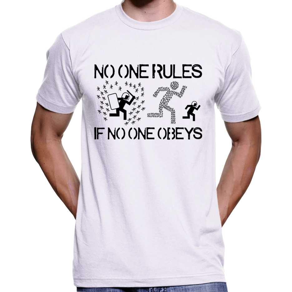 No One Rules If No One Obeys T-Shirt Wide Awake Clothing