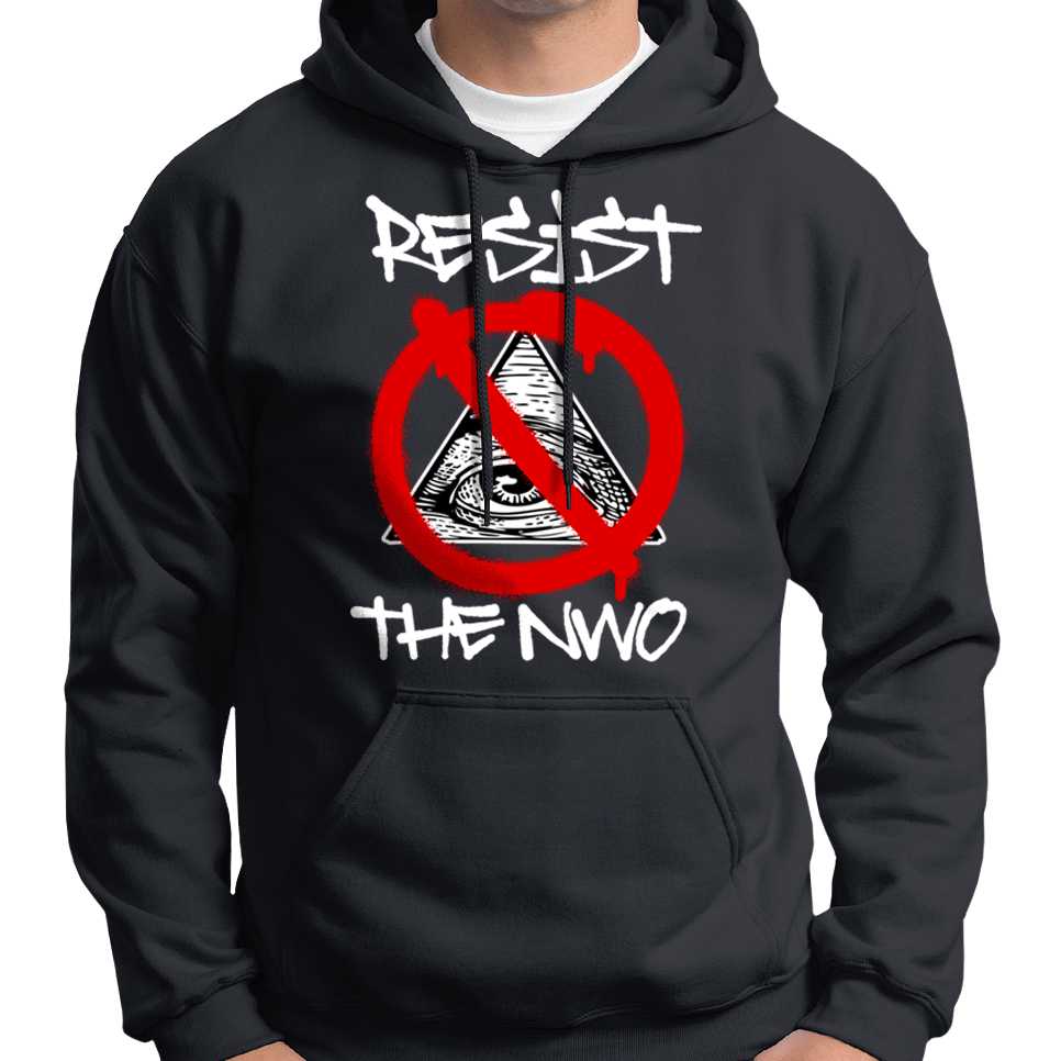 Resist The New World Order Hoodie Wide Awake Clothing