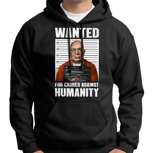 Klaus Schwab Wanted Poster Hoodie Wide Awake Clothing