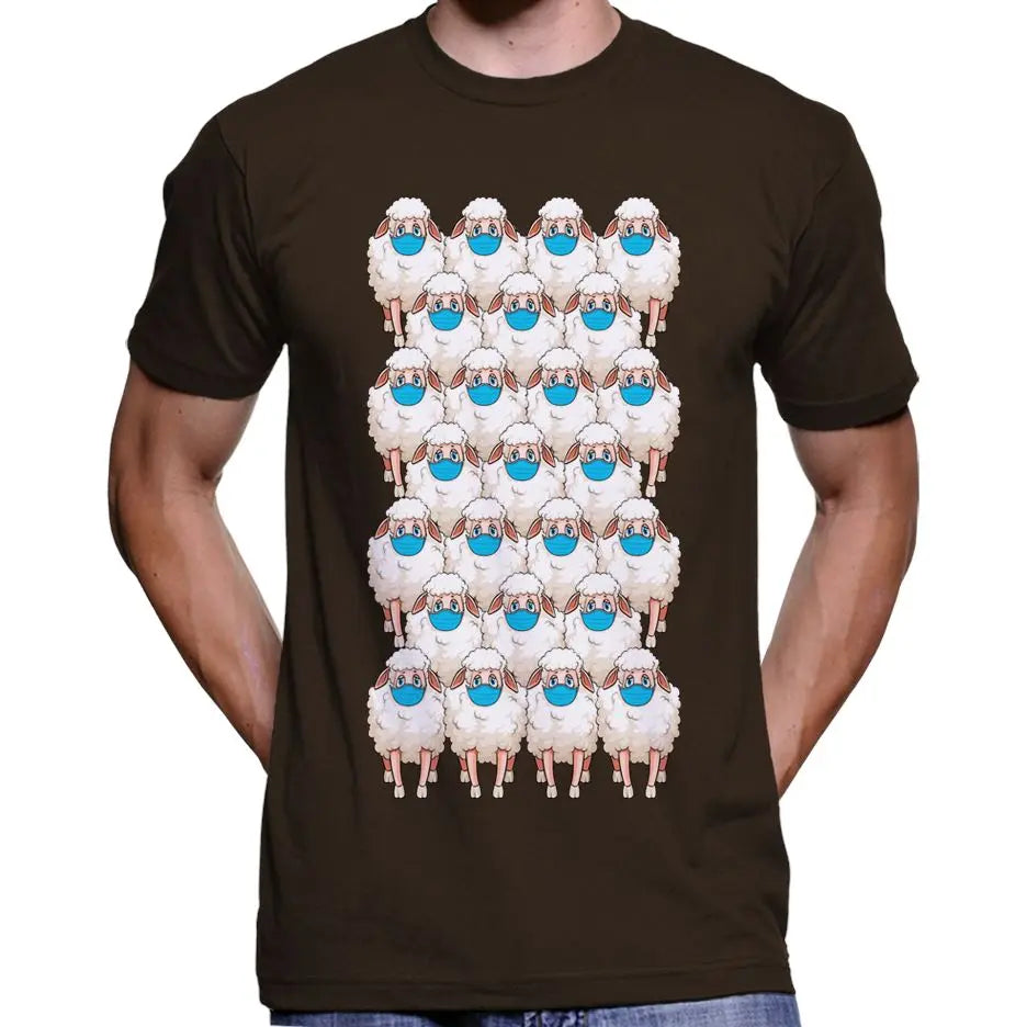 Herd Of Masked Sheep Anti Face Mask T-Shirt Wide Awake Clothing