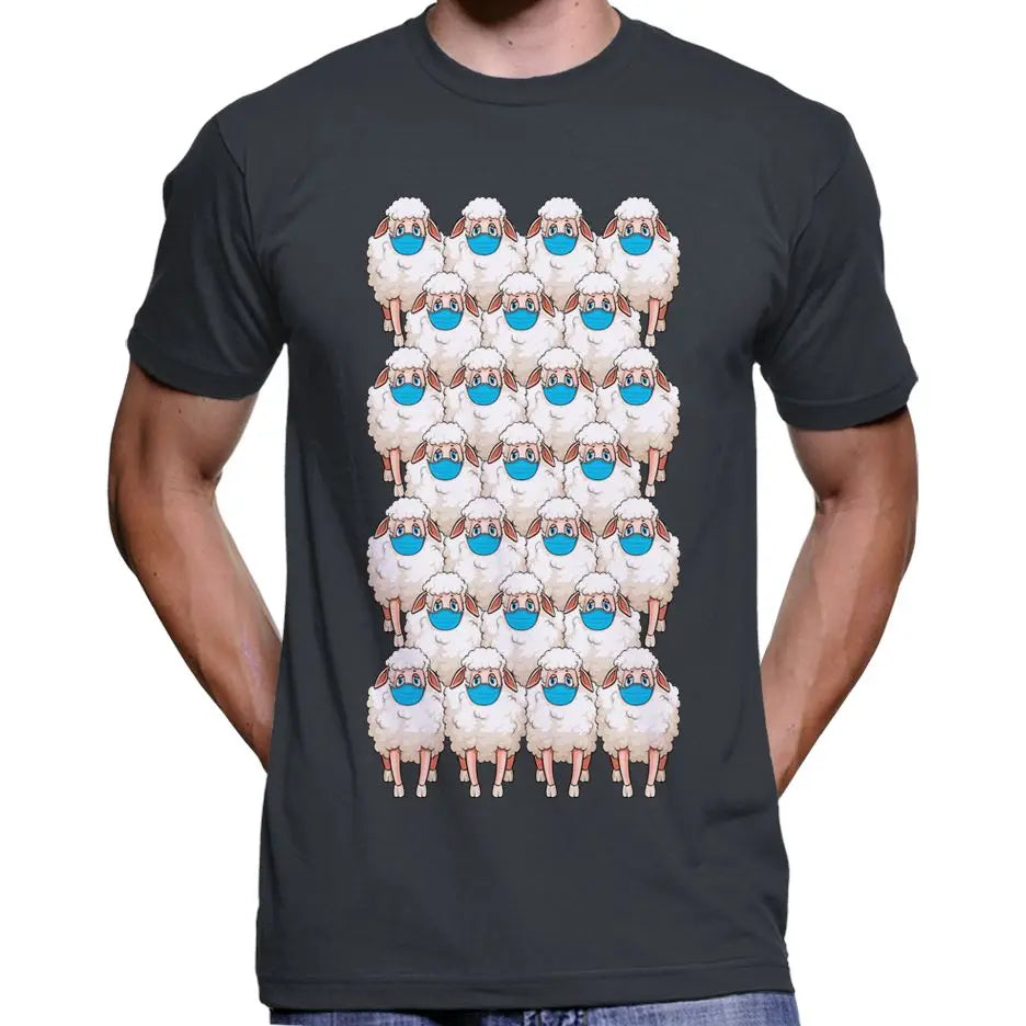 Herd Of Masked Sheep Anti Face Mask T-Shirt Wide Awake Clothing