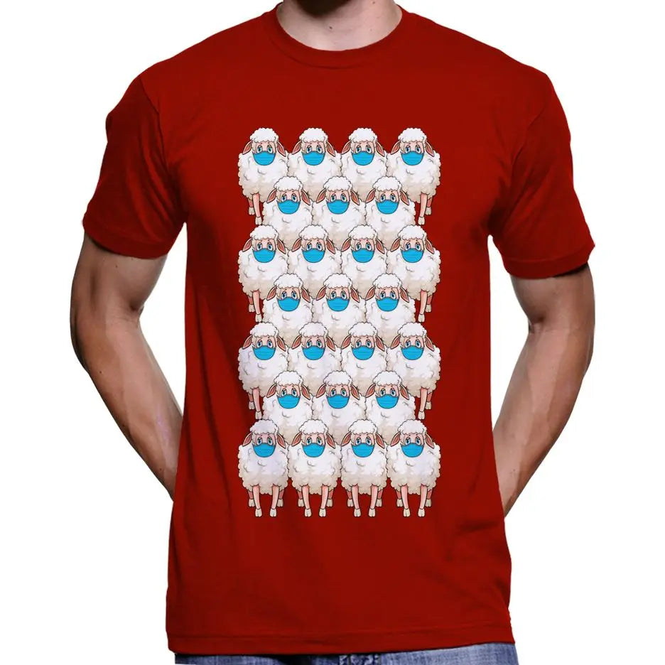 Herd Of Masked Sheep Anti Face Mask T-Shirt Wide Awake Clothing