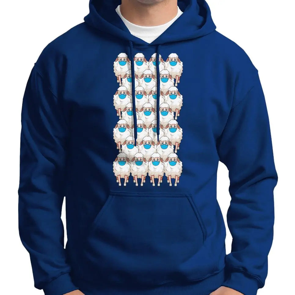 Herd Of Masked Sheep Anti Face Mask Hoodie Wide Awake Clothing