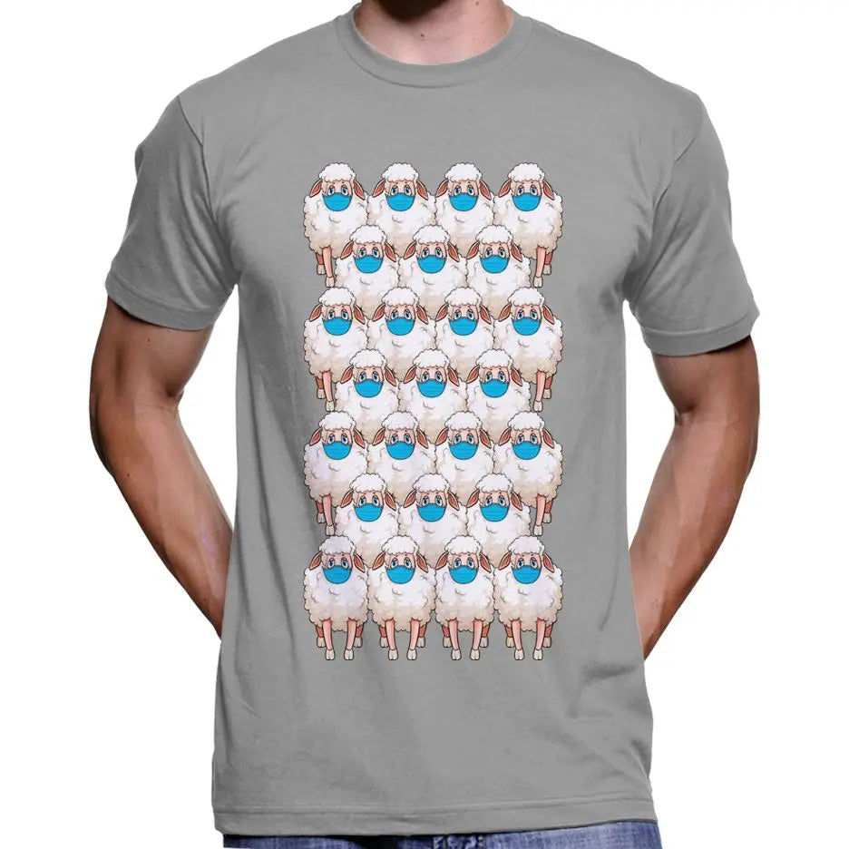 Herd Of Masked Sheep Anti Face Mask T-Shirt Wide Awake Clothing