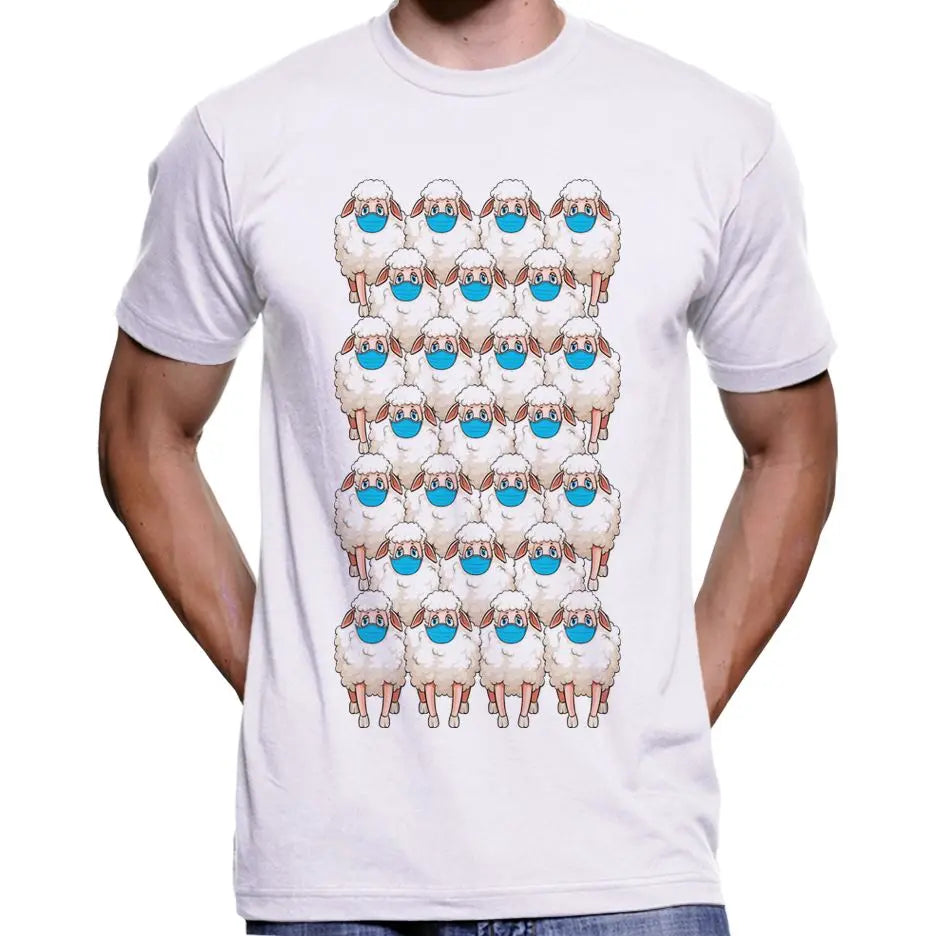 Herd Of Masked Sheep Anti Face Mask T-Shirt Wide Awake Clothing