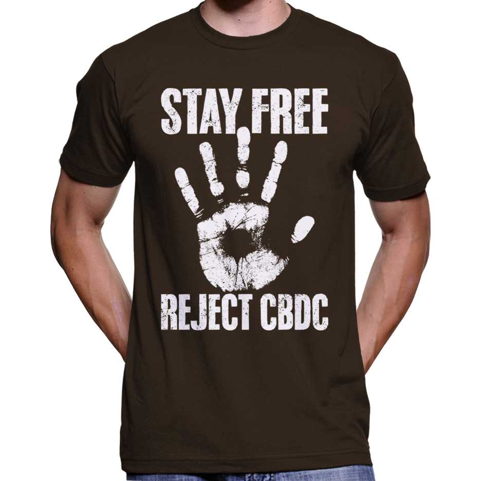 "Stay Free, Reject CBDC" T-Shirt Wide Awake Clothing