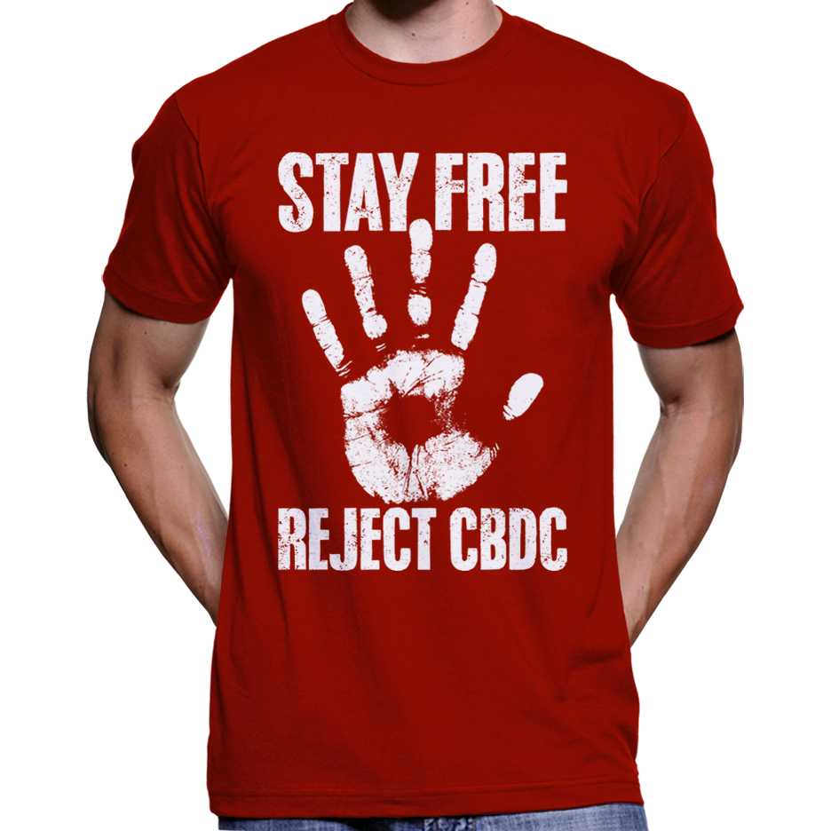 "Stay Free, Reject CBDC" T-Shirt Wide Awake Clothing