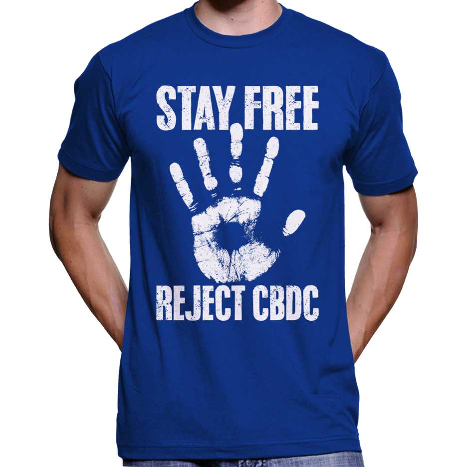 "Stay Free, Reject CBDC" T-Shirt Wide Awake Clothing