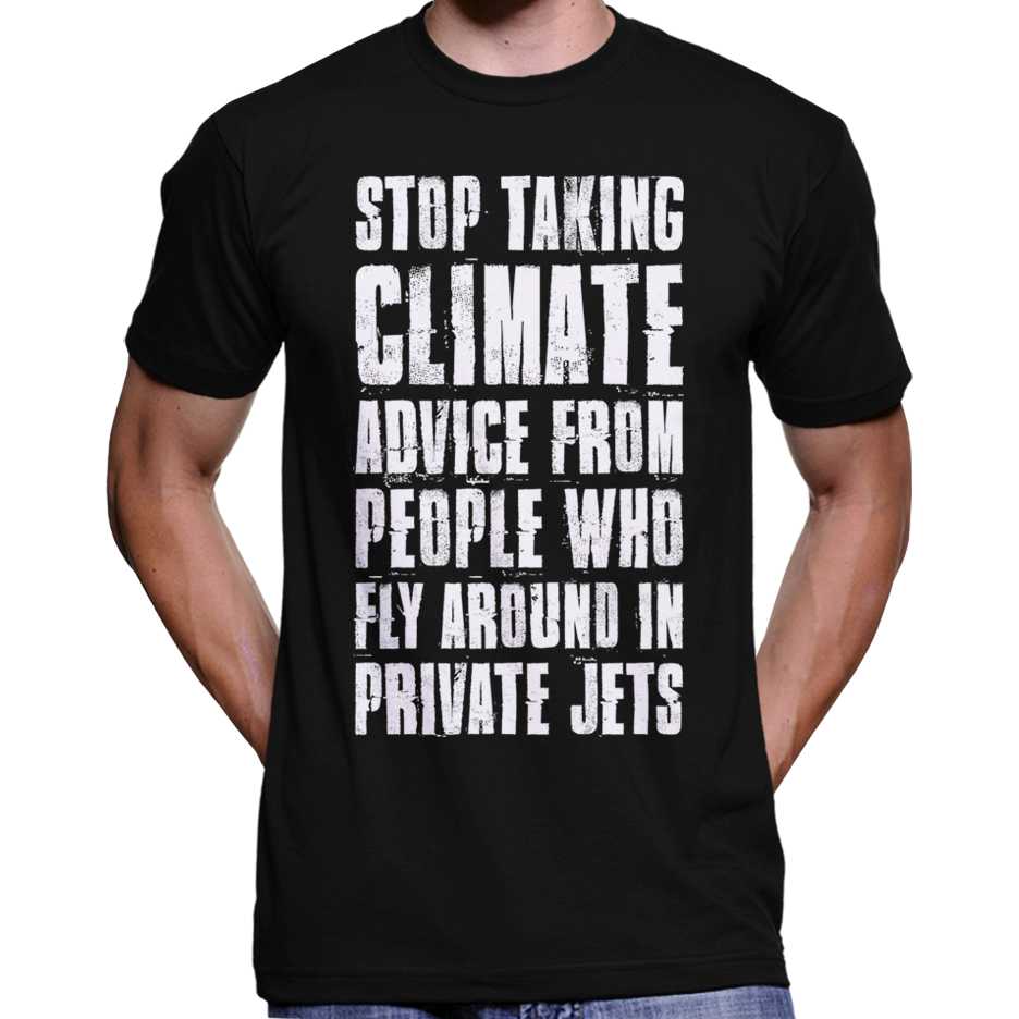 "Stop Taking Climate Advice..." T-Shirt Wide Awake Clothing