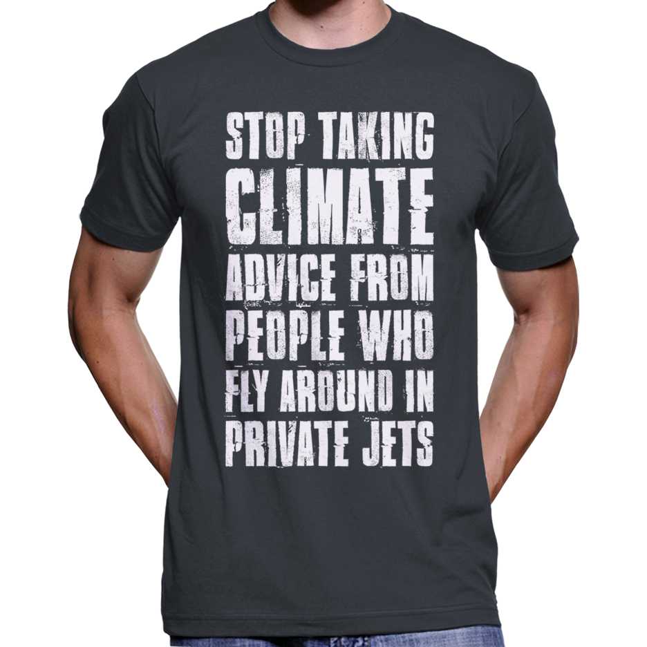 "Stop Taking Climate Advice..." T-Shirt Wide Awake Clothing
