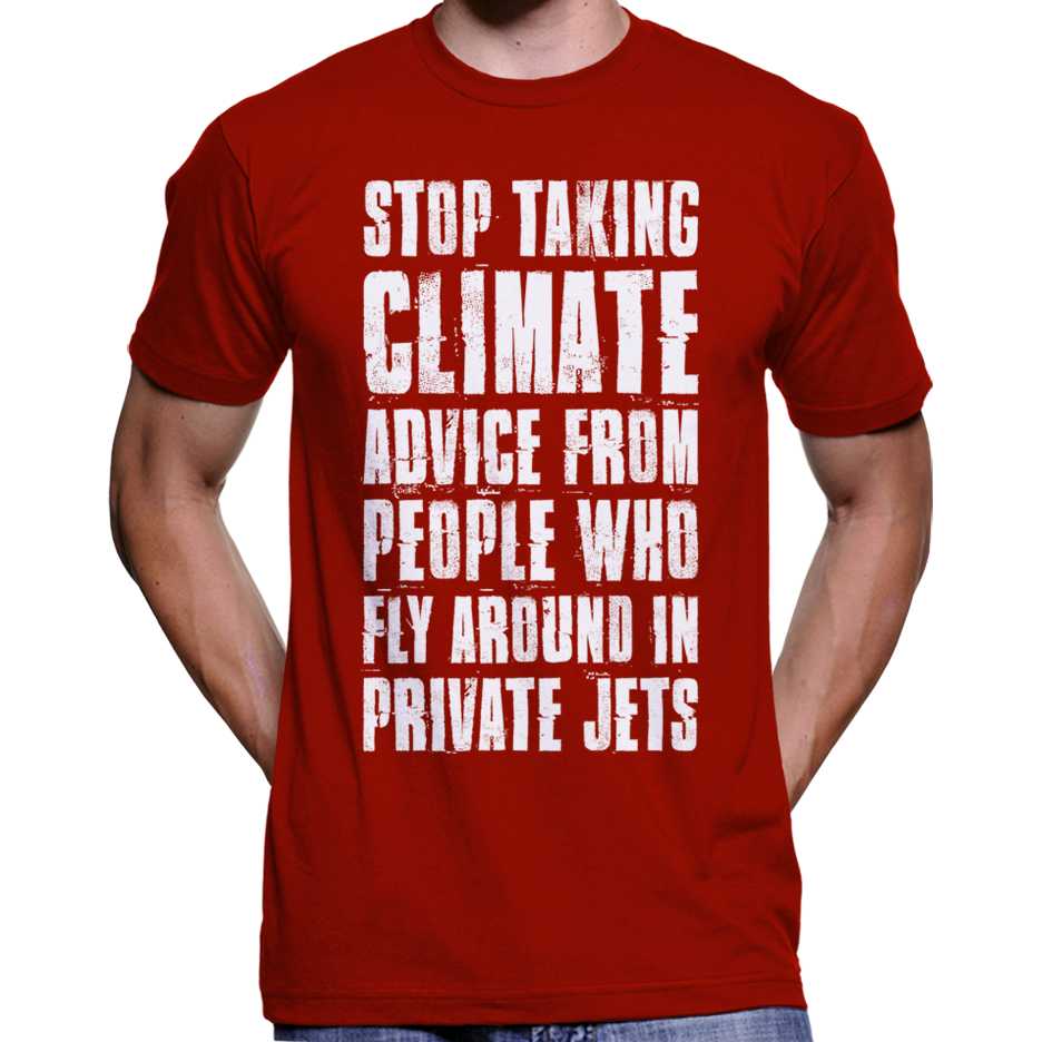 "Stop Taking Climate Advice..." T-Shirt Wide Awake Clothing
