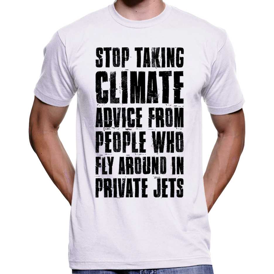 "Stop Taking Climate Advice..." T-Shirt Wide Awake Clothing