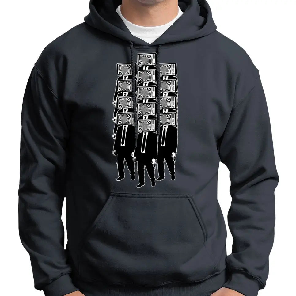 TV Head Zombie Horde Hoodie Wide Awake Clothing