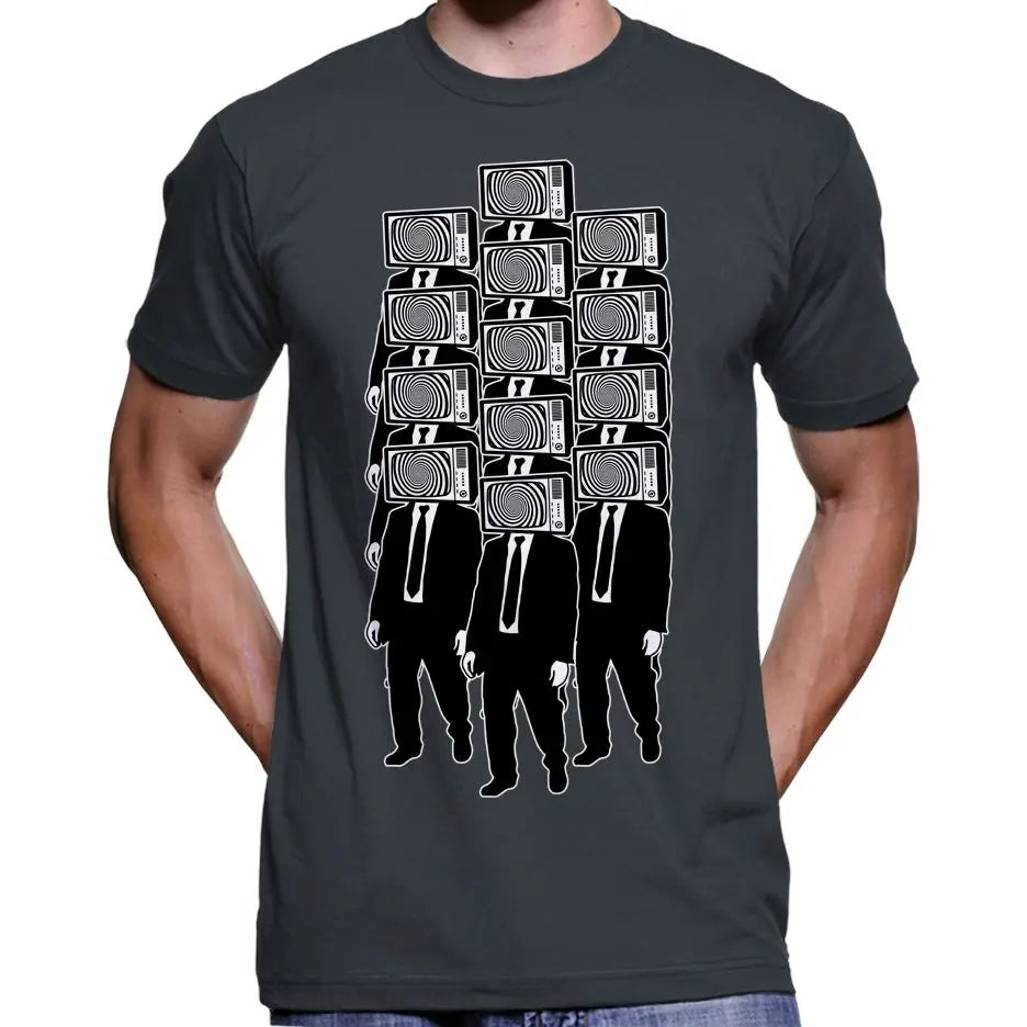 TV Head Zombie Horde T-Shirt Wide Awake Clothing