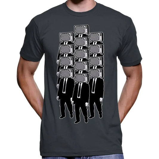 TV Head Zombie Horde T-Shirt Wide Awake Clothing