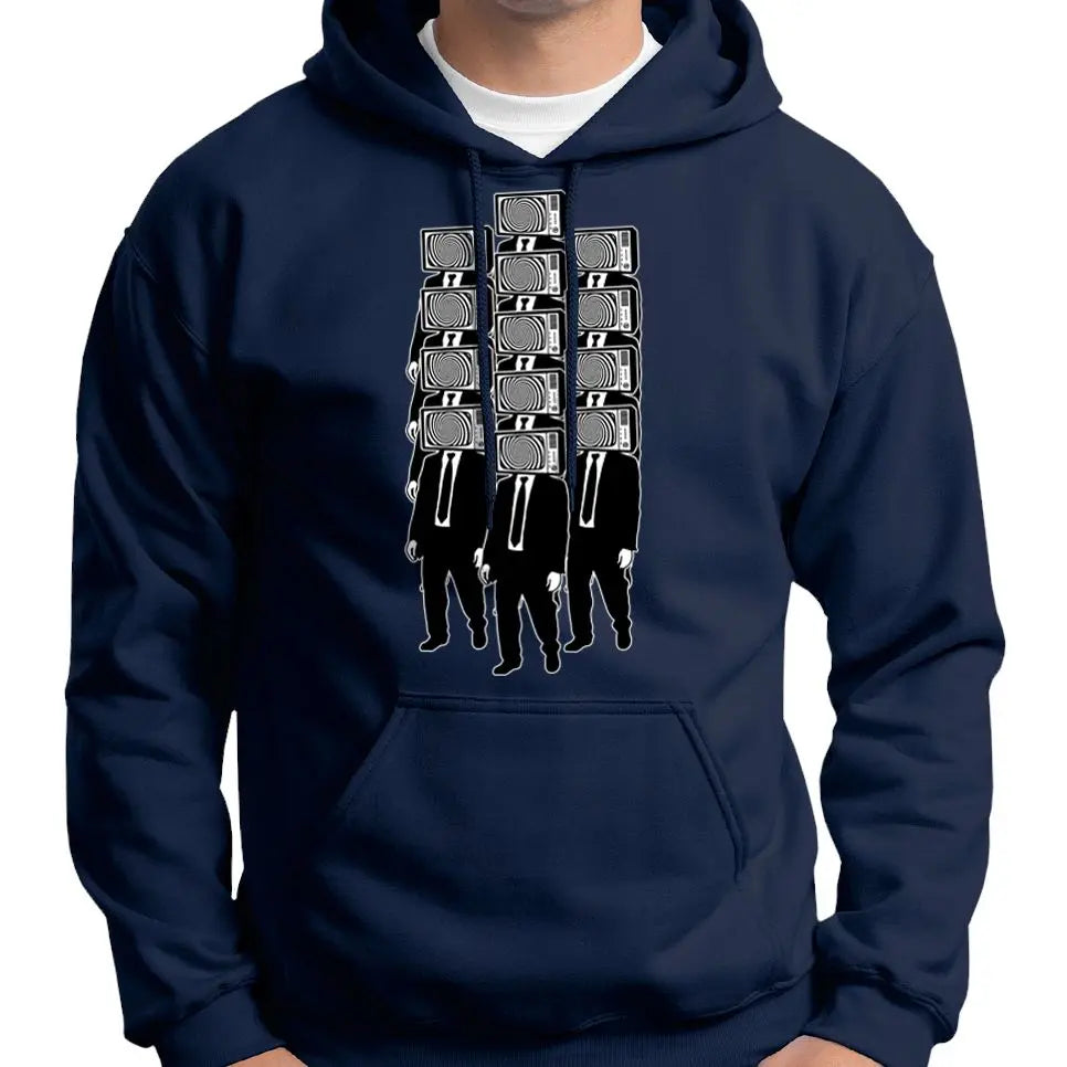 TV Head Zombie Horde Hoodie Wide Awake Clothing