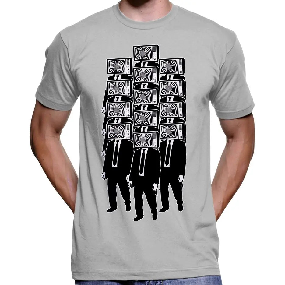 TV Head Zombie Horde T-Shirt Wide Awake Clothing
