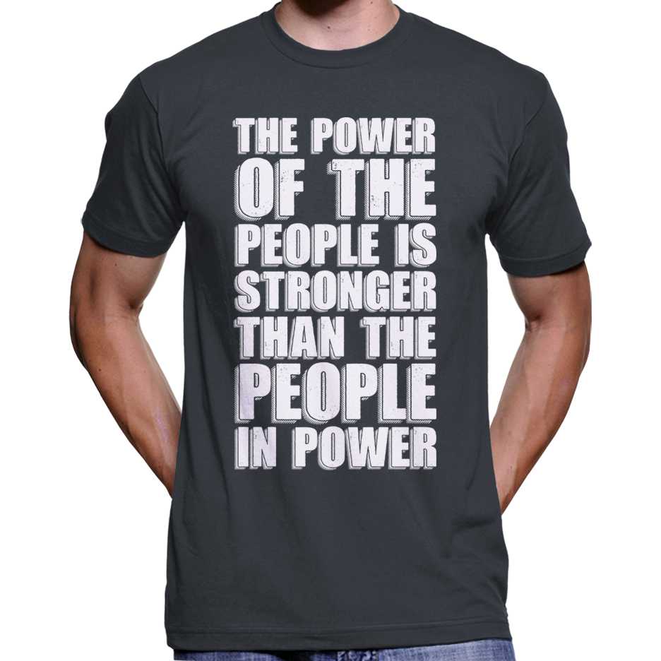 "The Power Of The People Is Stronger..." T-Shirt Wide Awake Clothing