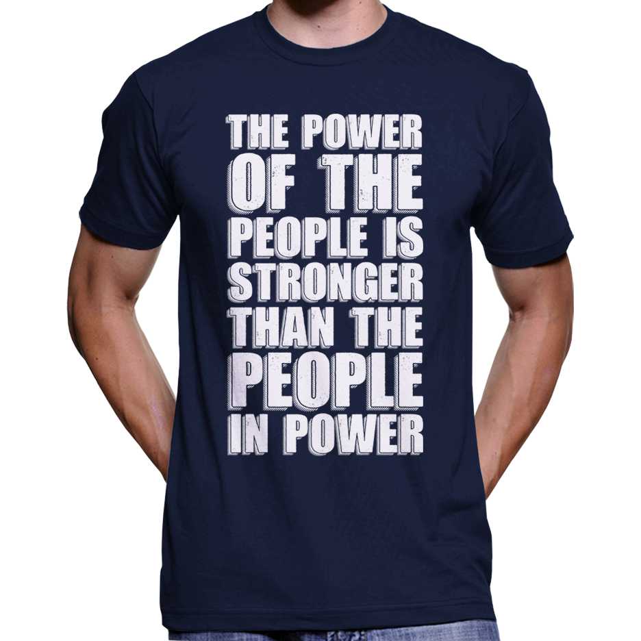 "The Power Of The People Is Stronger..." T-Shirt Wide Awake Clothing