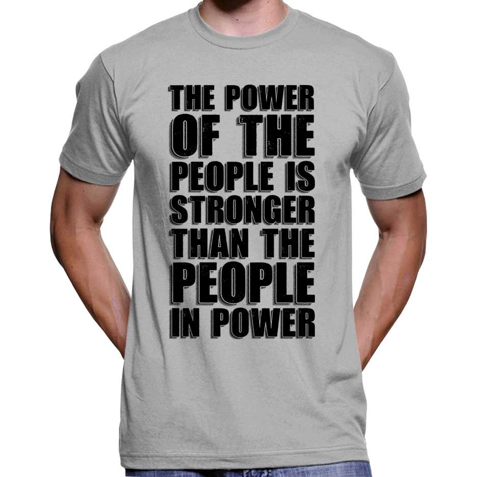 "The Power Of The People Is Stronger..." T-Shirt Wide Awake Clothing