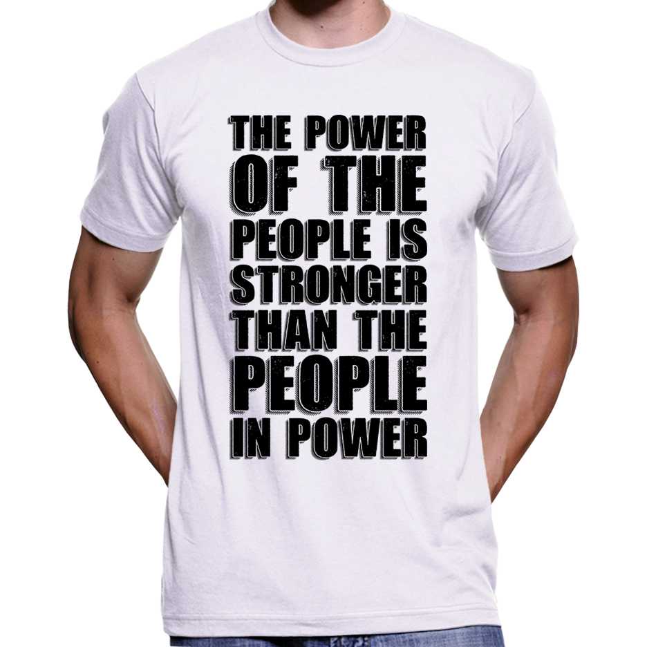 "The Power Of The People Is Stronger..." T-Shirt Wide Awake Clothing