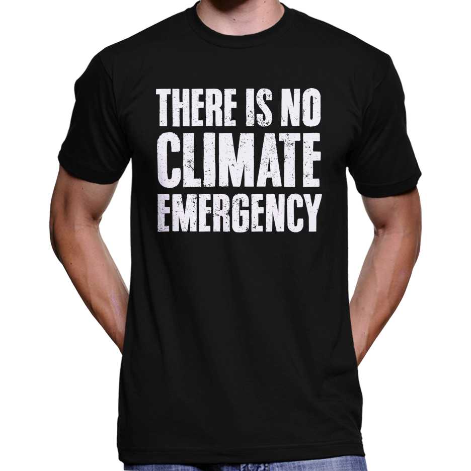 There Is No Climate Emergency T-Shirt Wide Awake Clothing