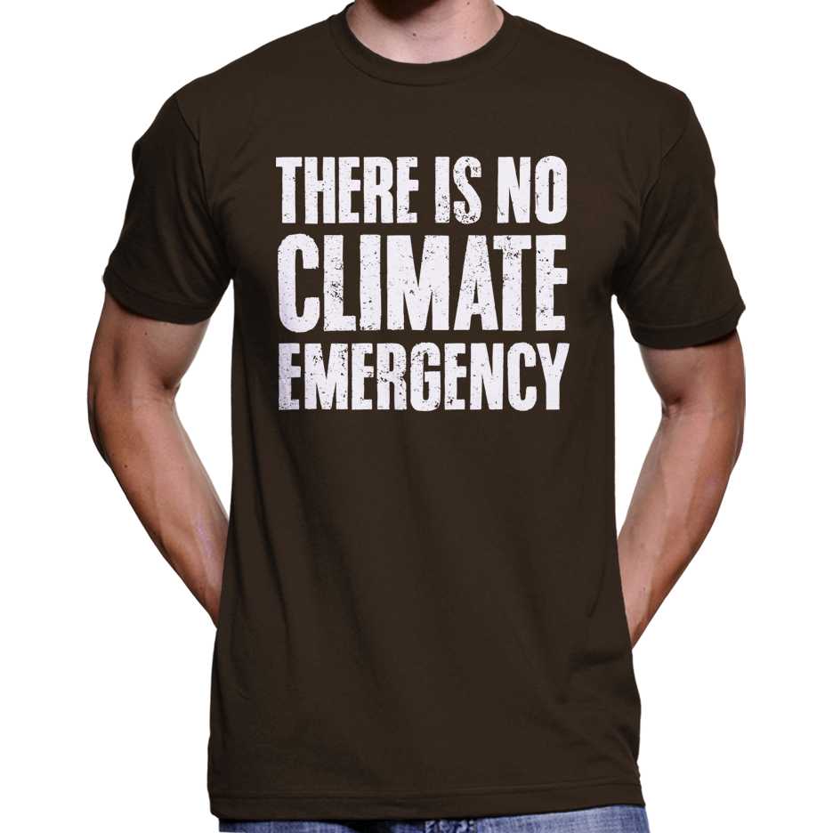 There Is No Climate Emergency T-Shirt Wide Awake Clothing