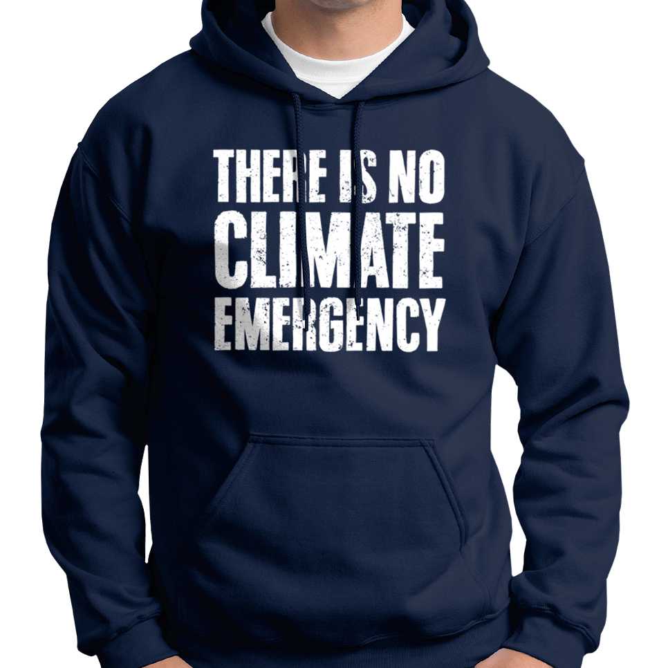 There Is No Climate Emergency Hoodie Wide Awake Clothing