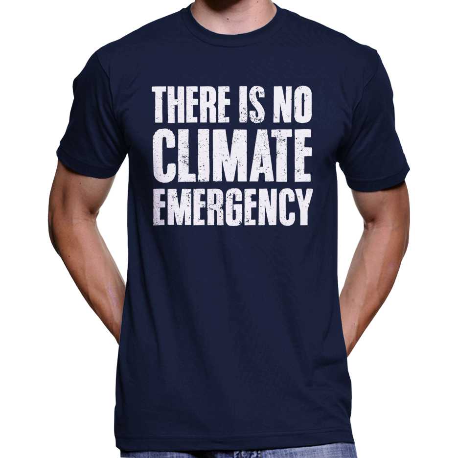 There Is No Climate Emergency T-Shirt Wide Awake Clothing