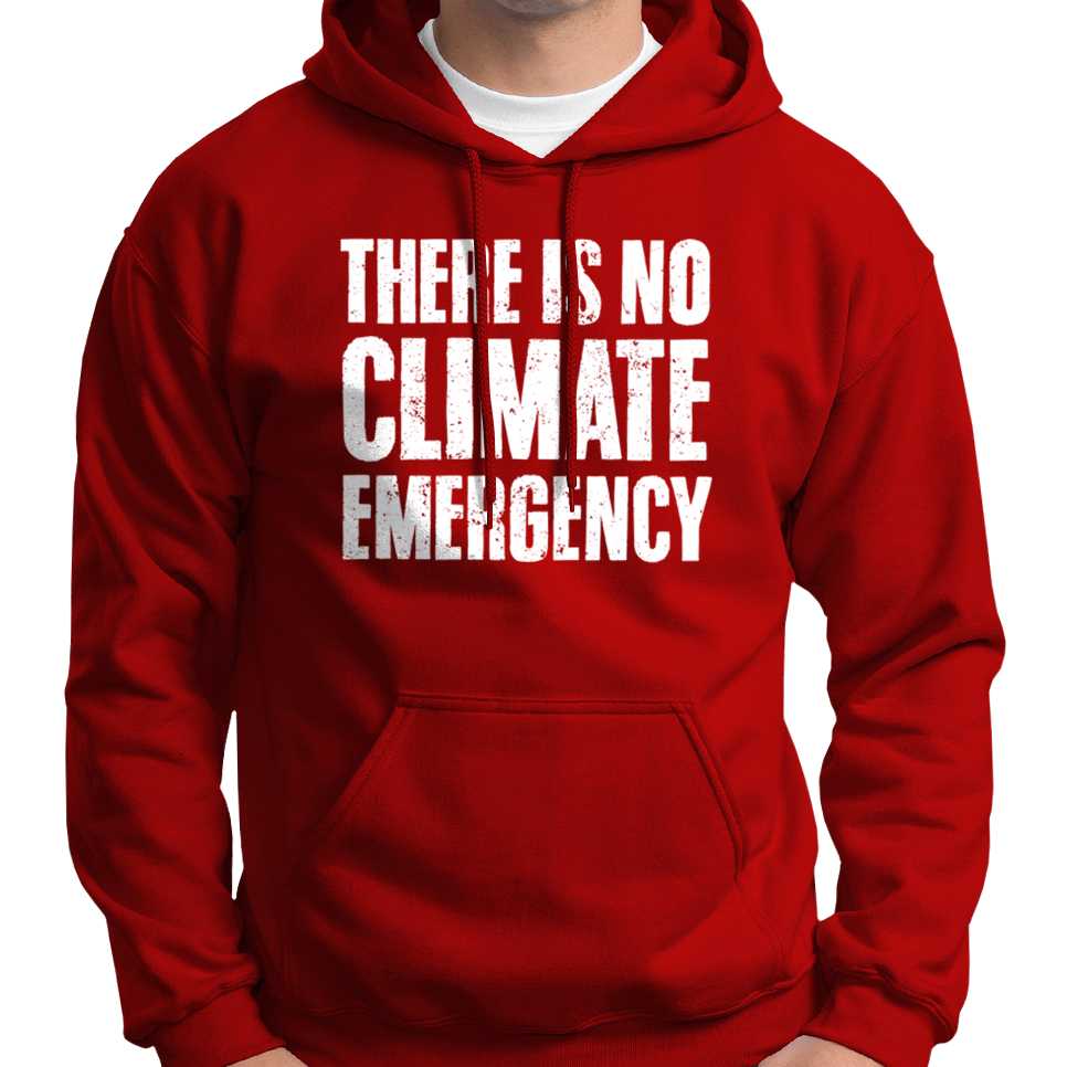 There Is No Climate Emergency Hoodie Wide Awake Clothing