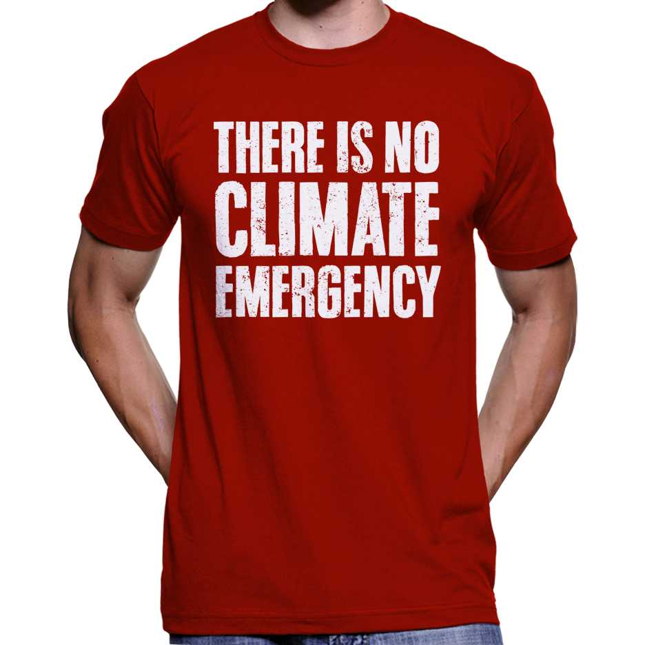 There Is No Climate Emergency T-Shirt Wide Awake Clothing