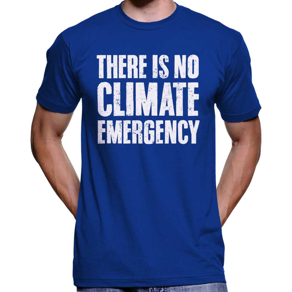 There Is No Climate Emergency T-Shirt Wide Awake Clothing